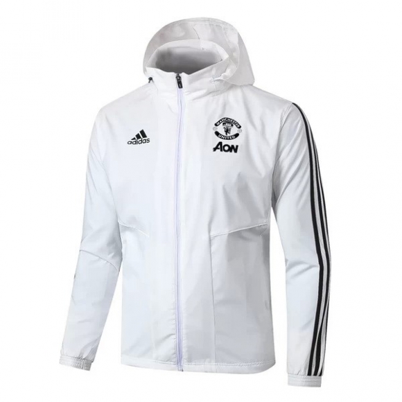 Giacca A Vento Manchester United 2020/21 Bianco Nero