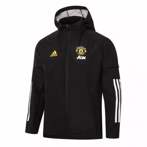 Giacca A Vento Manchester United 2020/21 Nero Giallo