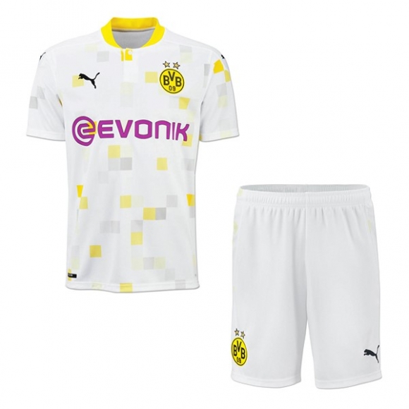 Maglia Borussia Dortmund Terza Bambino 2020/21 Bianco