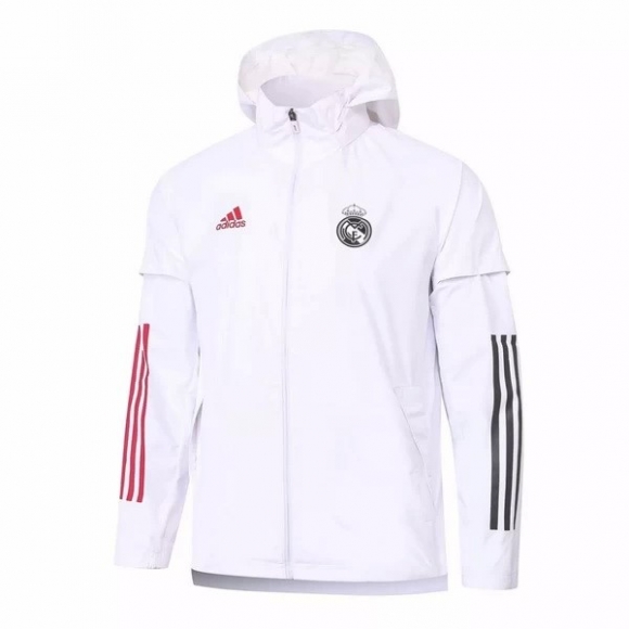 Giacca A Vento Real Madrid 2020/21 Bianco