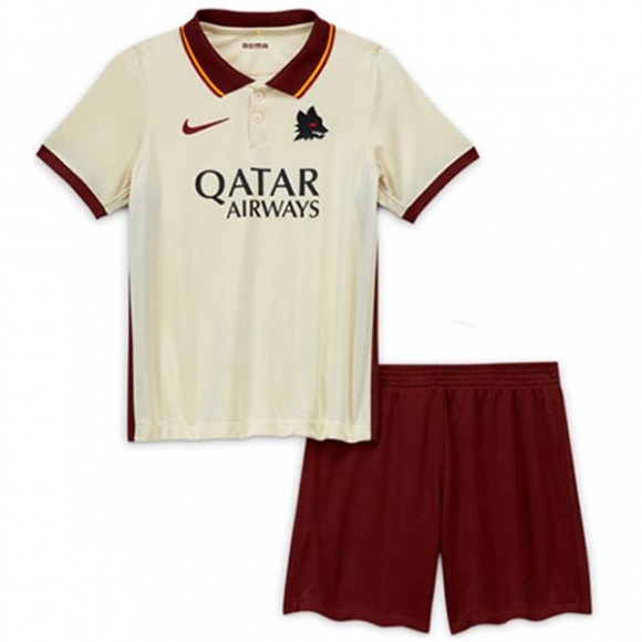 Maglia As Roma Away Bambino 2020/21 Bianco