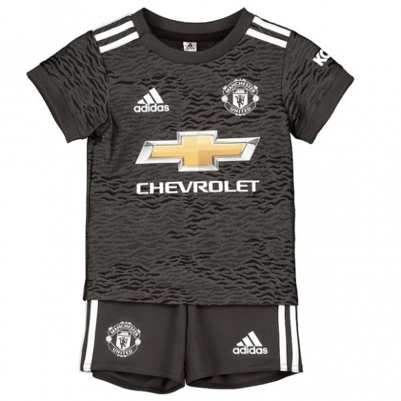 Maglia Manchester United Away Bambino 2020/21 Nero