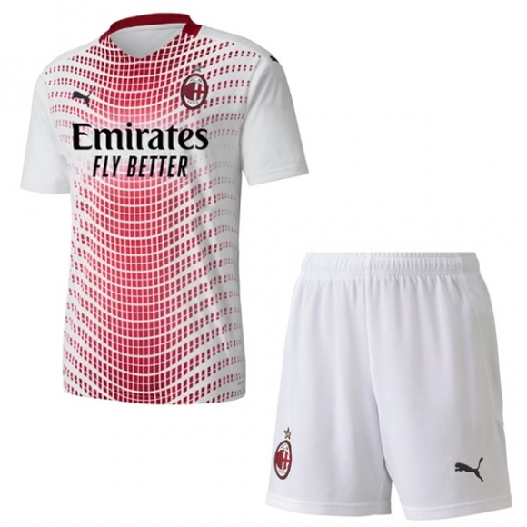 Maglia AC Milan Away Bambino 2020/21 Bianco