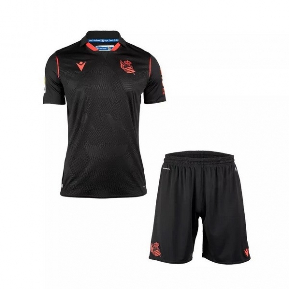 Maglia Real Sociedad Away Bambino 2020/21 Nero
