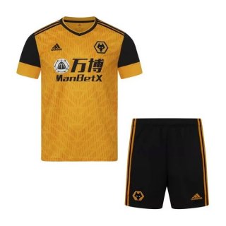 Maglia Wolves Home Bambino 2020/21 Giallo