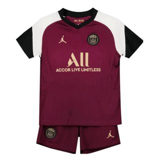 Maglia Paris Saint Germain Terza Bambino 2020/21 Borgogna