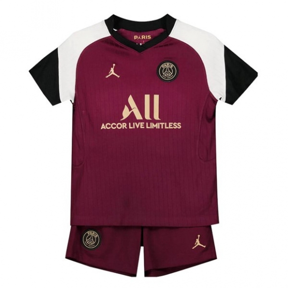 Maglia Paris Saint Germain Terza Bambino 2020/21 Borgogna