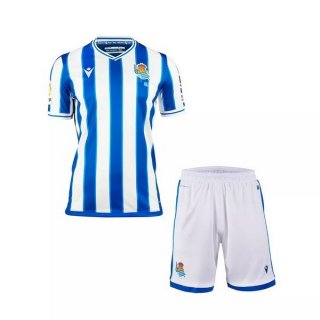 Maglia Real Sociedad Home Bambino 2020/21 Bianco Blu