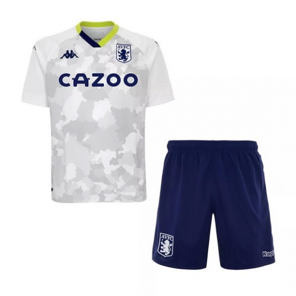 Maglia Aston Villa Terza Bambino 2020/21 Bianco