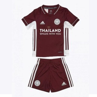 Maglia Leicester City Terza Bambino 2020/21 Borgogna