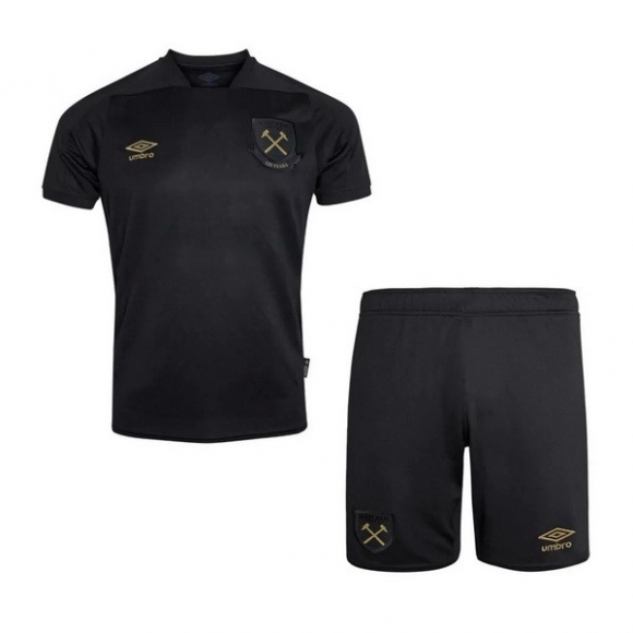 Maglia West Ham United Terza Bambino 2020/21 Nero