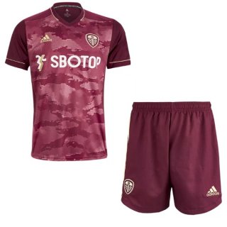 Maglia Leeds United Terza Bambino 2020/21 Borgogna
