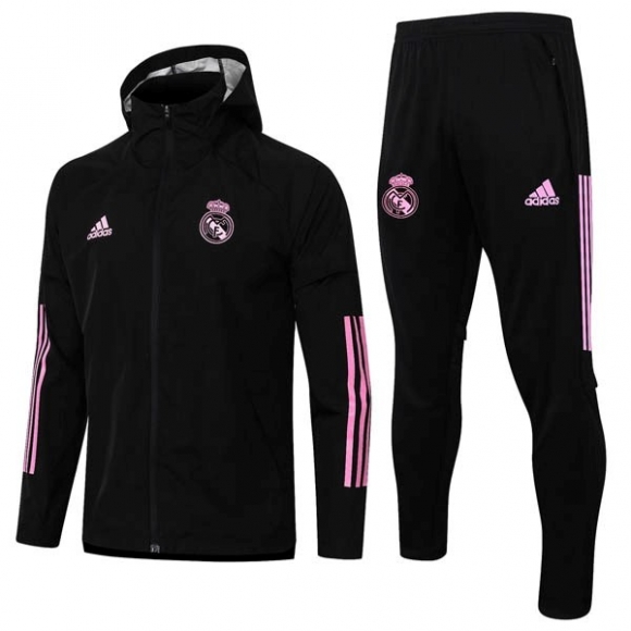 Giacca a vento Real Madrid Set Completo 2020/21 Nero Rosa