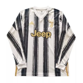 Thailandia Maglia Juventus Home ML 2020/21 Bianco Nero
