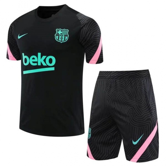 Formazione Barcellona Set Completo 2020/21 Nero Verde