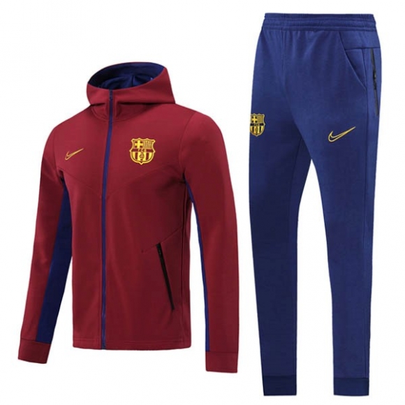 Giacca a Vento Barcellona 2020/21 Borgogna Blu