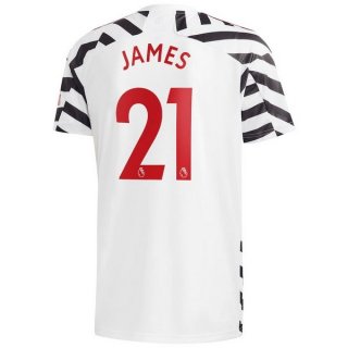 Maglia Manchester United NO.21 James Terza 2020/21 Bianco