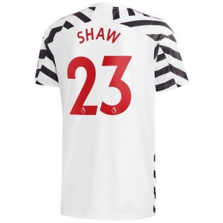 Maglia Manchester United NO.23 Shaw Terza 2020/21 Bianco