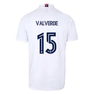 Maglia Real Madrid Home NO.15 Valverde 2020/21 Bianco
