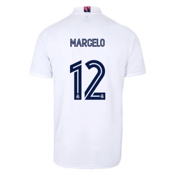 Maglia Real Madrid Home NO.12 Marcelo 2020/21 Bianco
