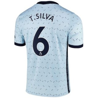 Maglia Chelsea NO.6 T. Silva Away 2020/21 Blu