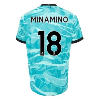 Maglia Liverpool NO.18 Minamino Away 2020/21 Blu
