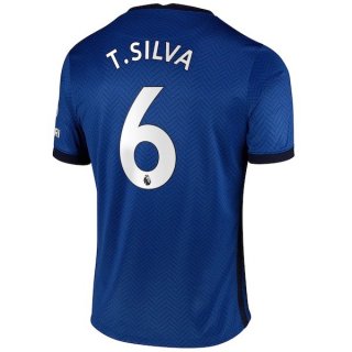 Maglia Chelsea NO.6 T. Silva Home 2020/21 Blu