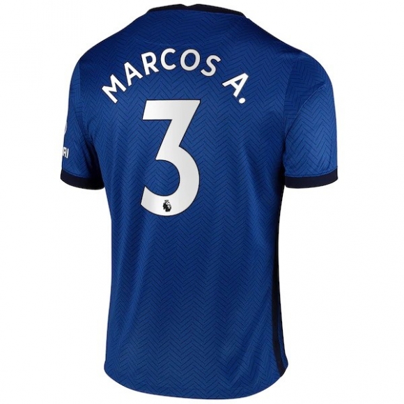 Maglia Chelsea NO.3 Marcos A. Home 2020/21 Blu