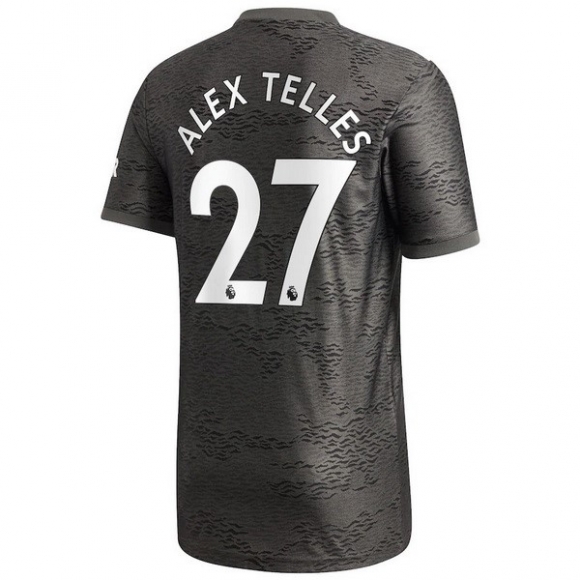 Maglia Manchester United NO.27 Alex Telles Away 2020/21 Nero