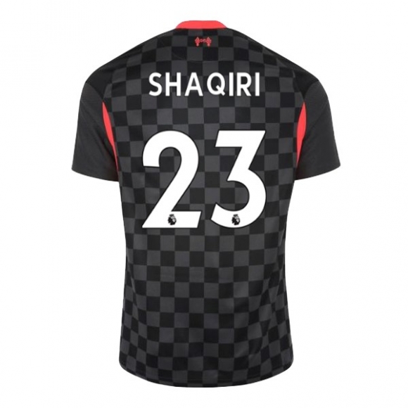 Maglia Liverpool NO.23 Shaqiri Terza 2020/21 Nero
