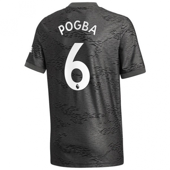 Maglia Manchester United NO.6 Pogba Away 2020/21 Nero