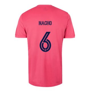 Maglia Real Madrid Away NO.6 Nacho 2020/21 Rosa