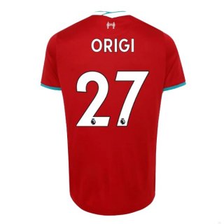 Maglia Liverpool NO.27 Origi Home 2020/21 Rosso