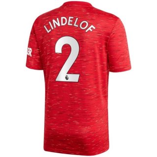 Maglia Manchester United NO.2 Lindelof Home 2020/21 Rosso