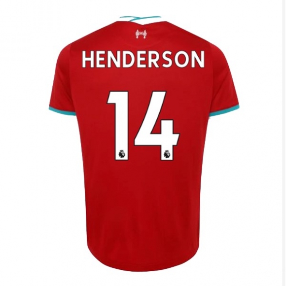 Maglia Liverpool NO.14 Henderson Home 2020/21 Rosso