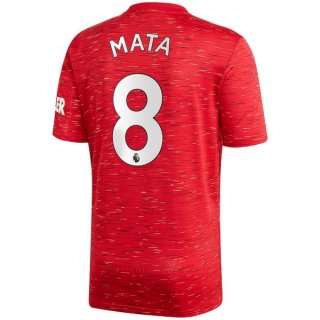 Maglia Manchester United NO.8 Mata Home 2020/21 Rosso