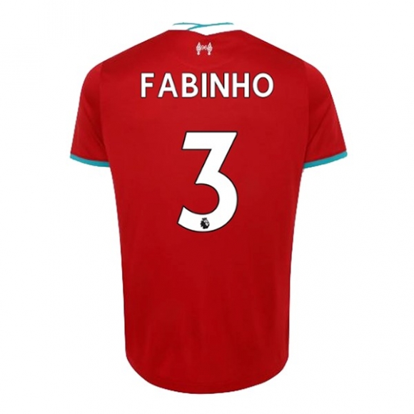 Maglia Liverpool NO.3 Fabinho Home 2020/21 Rosso