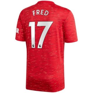 Maglia Manchester United NO.17 Fred Home 2020/21 Rosso
