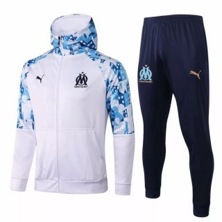Felpa Cappuccio Marseille 2021/22 Bianco