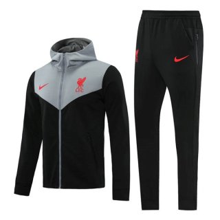 Felpa Cappuccio Liverpool 2021/22 Grigio Nero