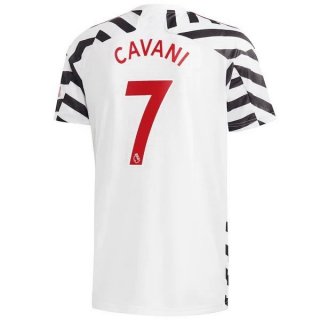 Maglia Manchester United NO.7 Cavani Terza 2020/21 Bianco