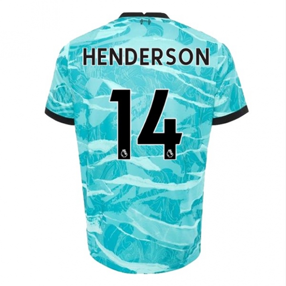 Maglia Liverpool NO.14 Henderson Away 2020/21 Blu