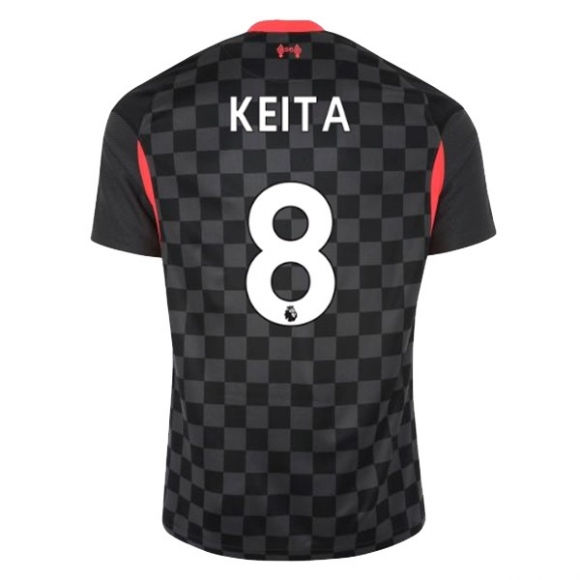 Maglia Liverpool NO.8 Keita Terza 2020/21 Nero