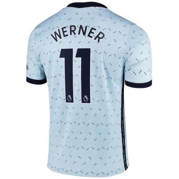 Maglia Chelsea NO.11 Werner Away 2020/21 Blu