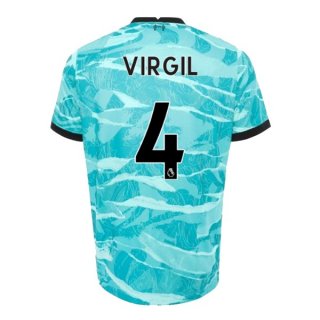 Maglia Liverpool NO.4 Virgil Away 2020/21 Blu