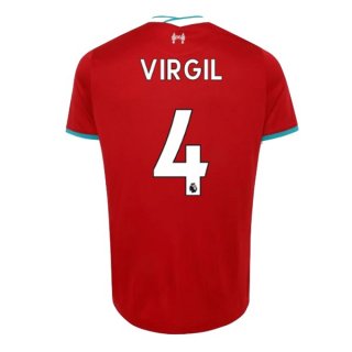 Maglia Liverpool NO.4 Virgil Home 2020/21 Rosso
