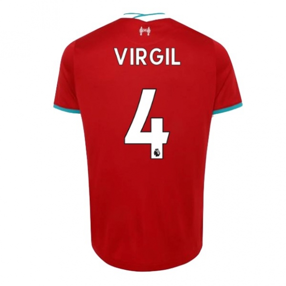 Maglia Liverpool NO.4 Virgil Home 2020/21 Rosso