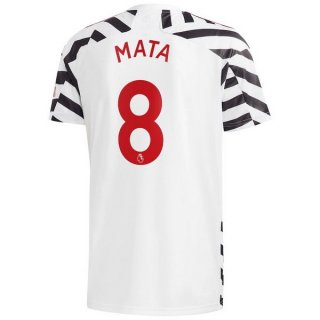Maglia Manchester United NO.8 Mata Terza 2020/21 Bianco