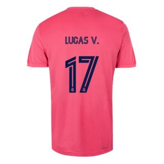 Maglia Real Madrid Away NO.17 Lucas V. 2020/21 Rosa