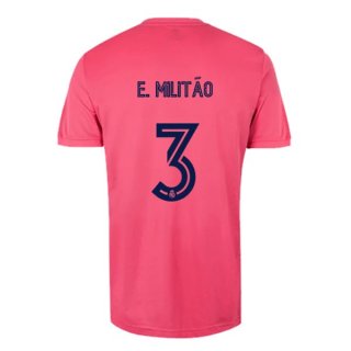Maglia Real Madrid Away NO.3 E. Militão 2020/21 Rosa